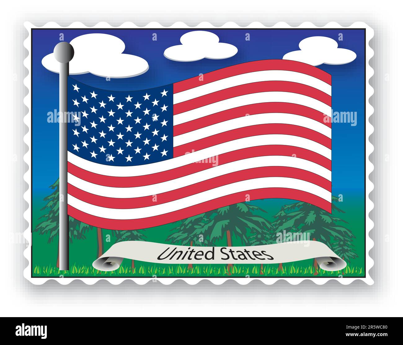 Flag of united states vector hi-res stock photography and images - Alamy