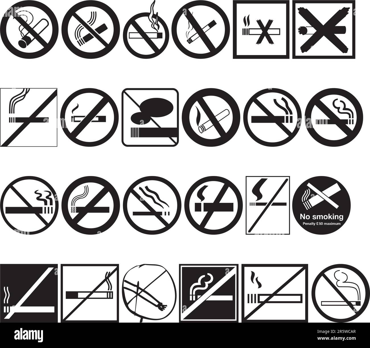 Illustration Of No Smoking Silouettes Vector Stock Vector Image Art illustration-of-no-smoking-silouettes-vector-stock-vector-image-art