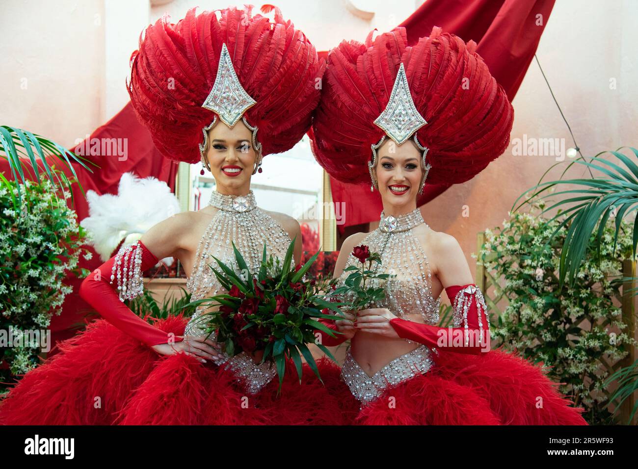 paris-france-05th-june-2023-dancers-of-the-moulin-rouge-attending
