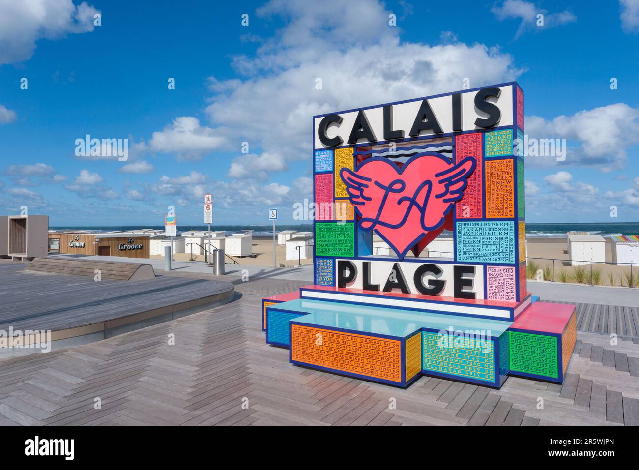 Calais plage sign hi-res stock photography and images - Alamy