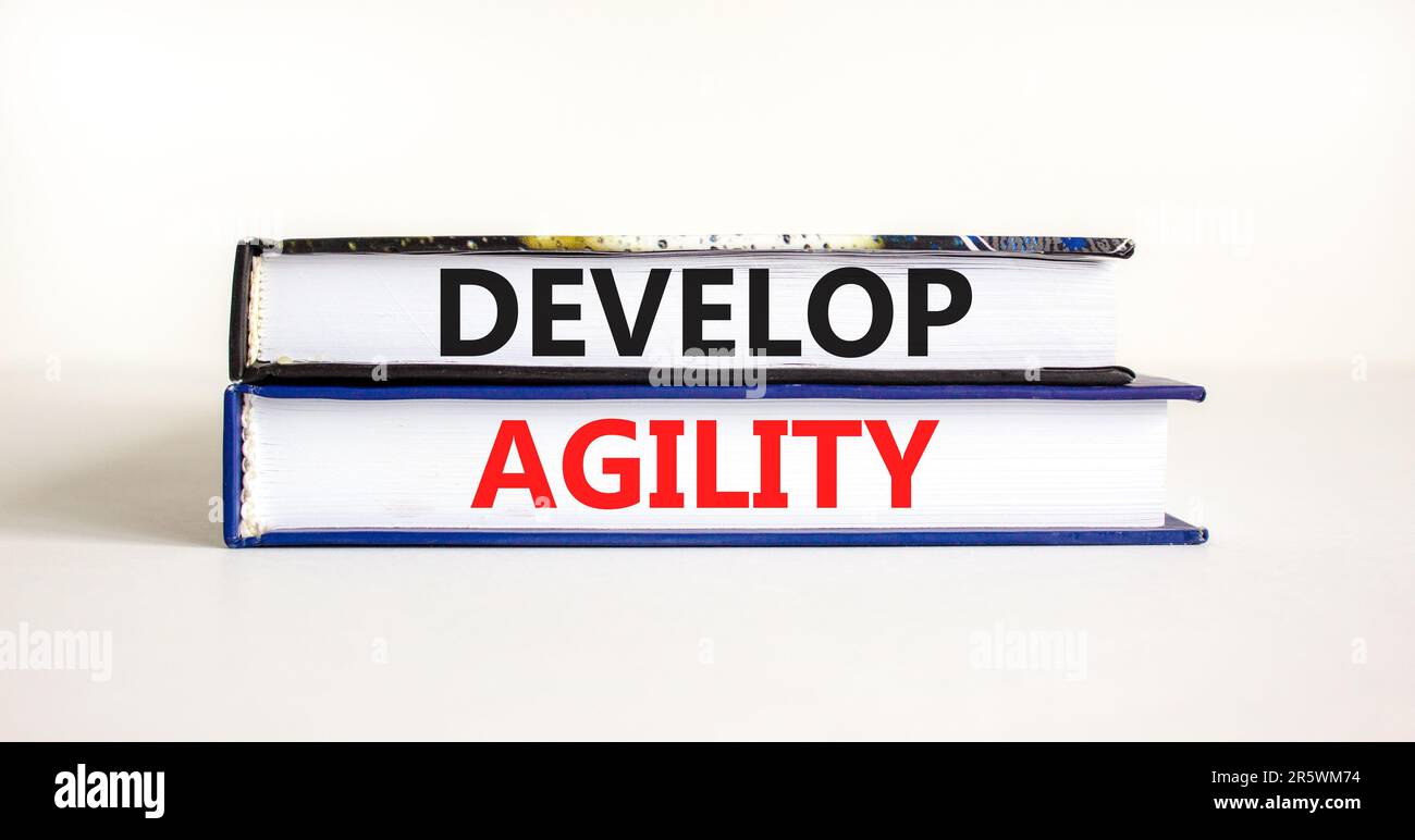Develop agility symbol. Concept words Develop agility on beautiful ...