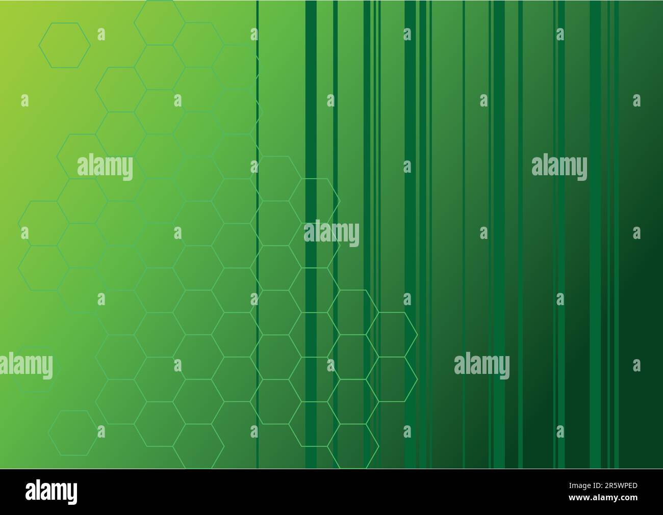 Green abstract background with stripes and hexagons Stock Vector Image ...