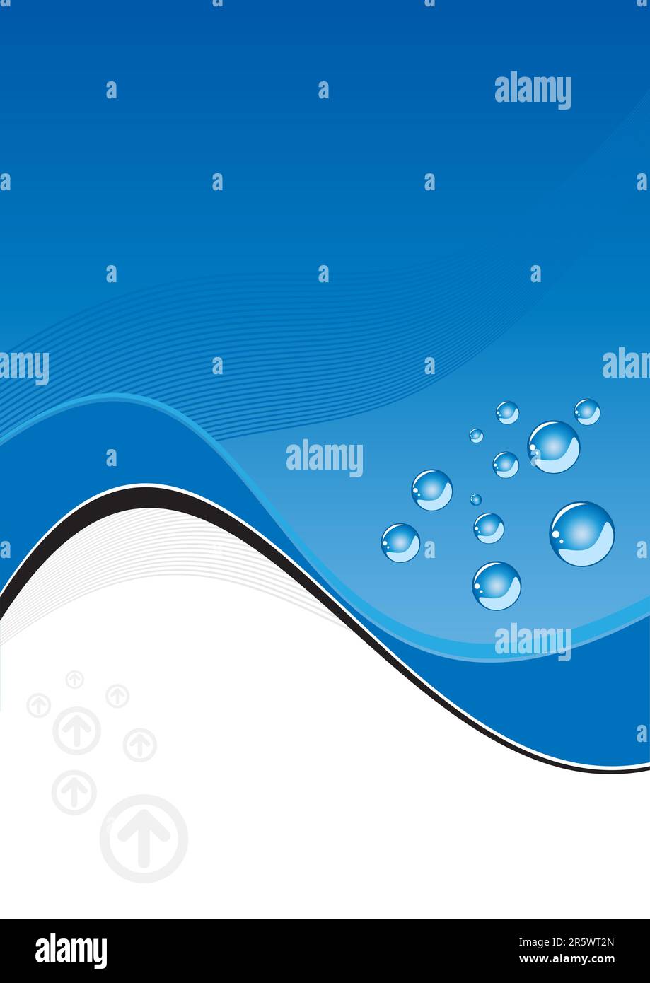 stylish background with blue bubbles Stock Vector Image & Art - Alamy