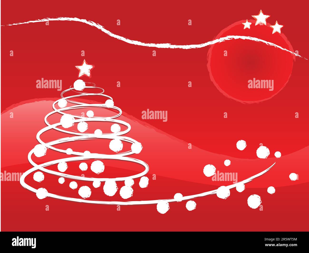 Christmas tree vector illustration Stock Vector