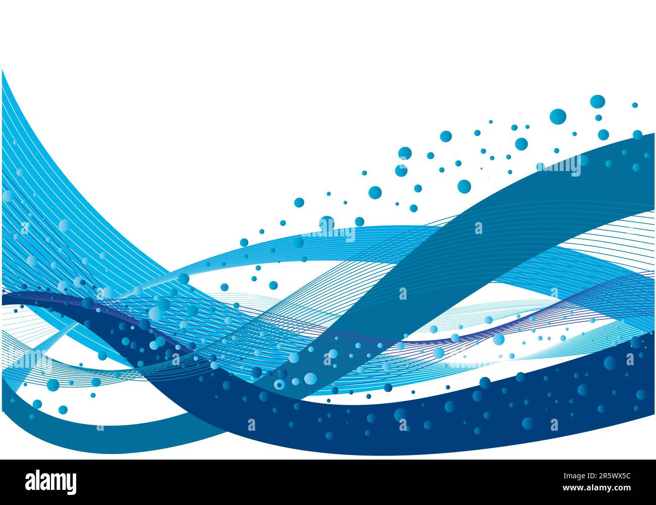 Abstract water vector background with bubbles of air Stock Vector Image ...