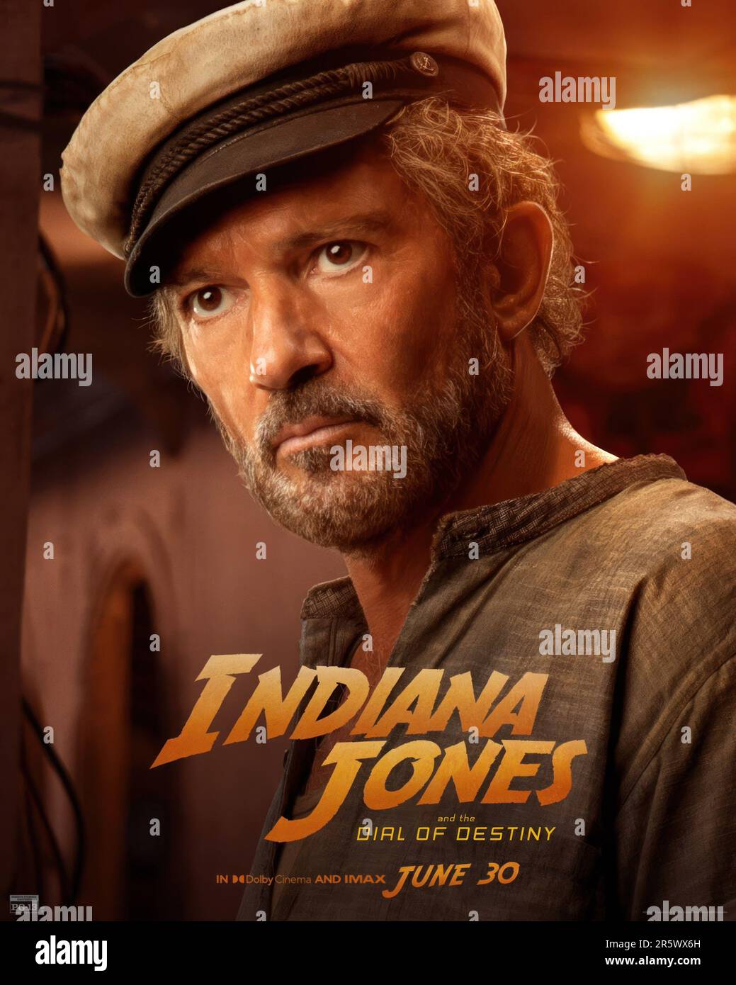 INDIANA JONES AND THE DIAL OF DESTINY, (aka INDIANA JONES 5), US character  poster, Antonio Banderas, 2023. © Walt Disney Studios Motion Pictures /  Courtesy Everett Collection Stock Photo - Alamy