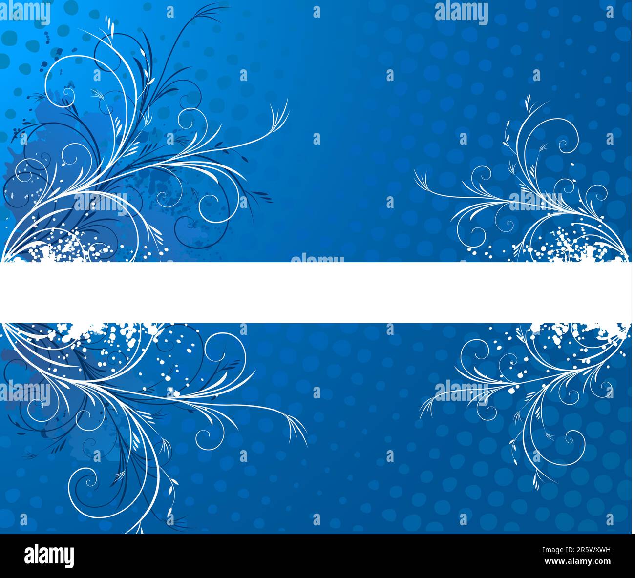 Blue background with frame for text Stock Vector Image & Art Alamy