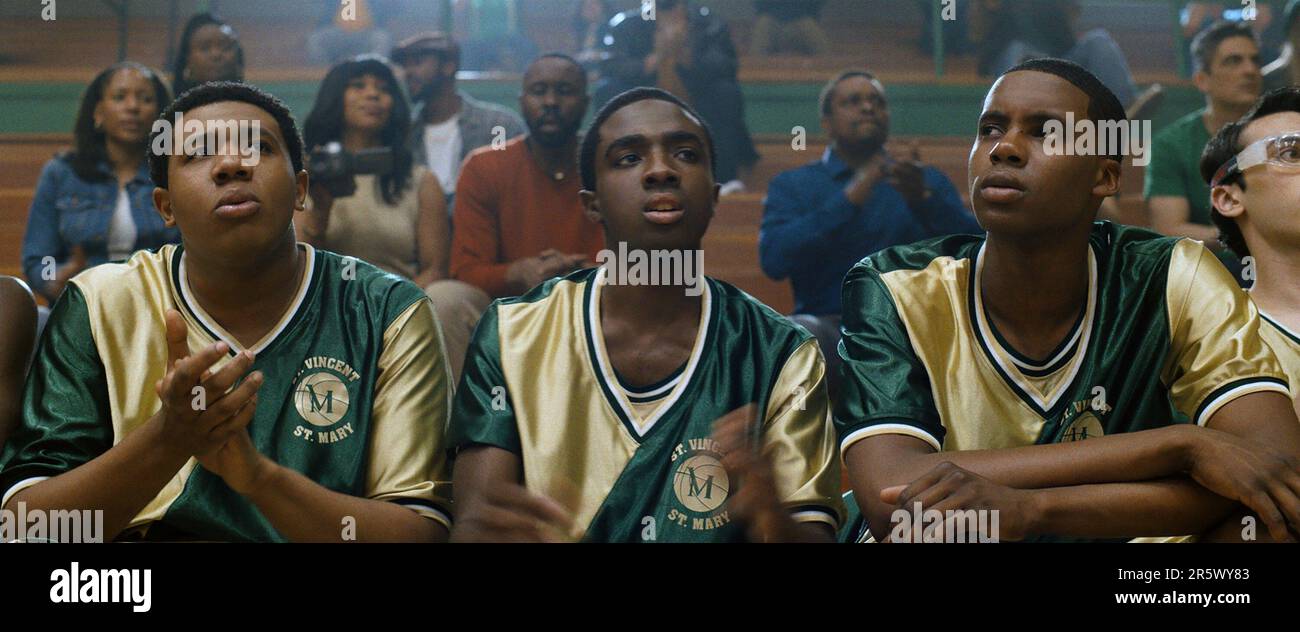 LeBron James Biopic Shooting Stars Team on Basketball Scenes