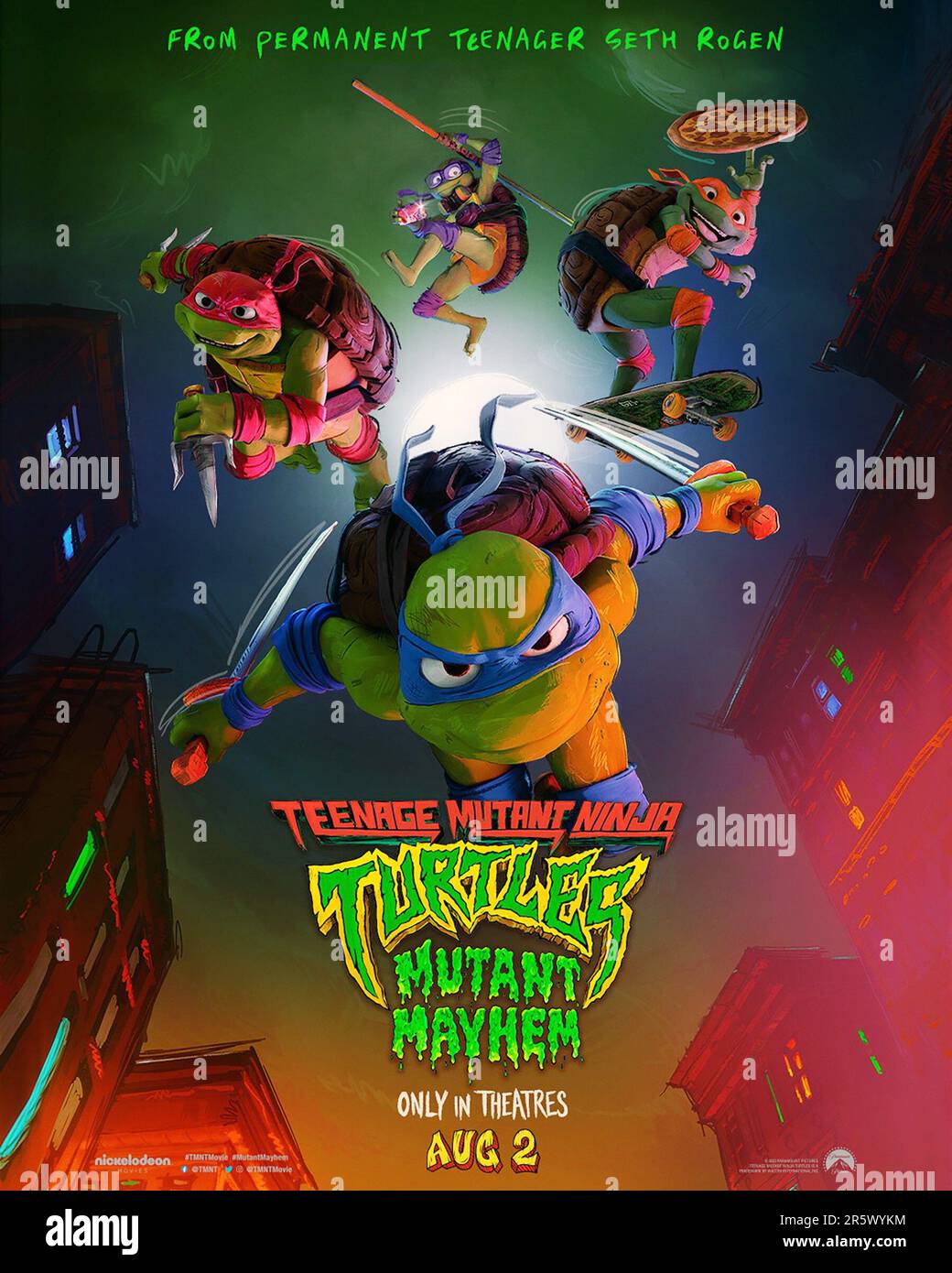 TEENAGE MUTANT NINJA TURTLES MUTANT MAYHEM, poster, clockwise from top