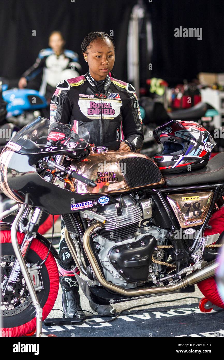 June 04, 2023: Elkhart Lake, WI - 19 year-old Royal Enfield rider #78 ...