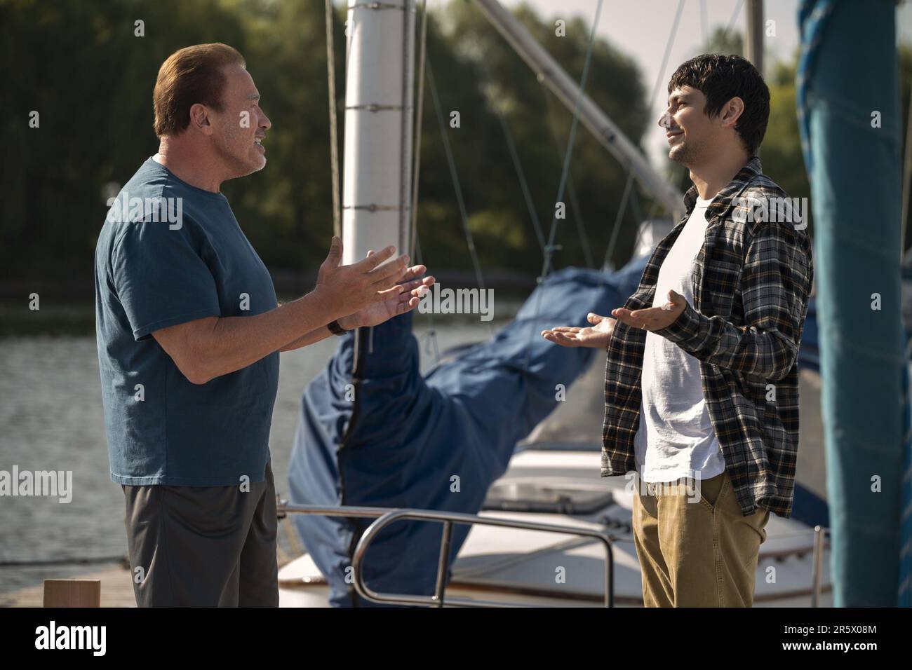 FUBAR, from left Arnold Schwarzenegger, Devon Bostick, Royally Flushed', (Season 1, ep. 106