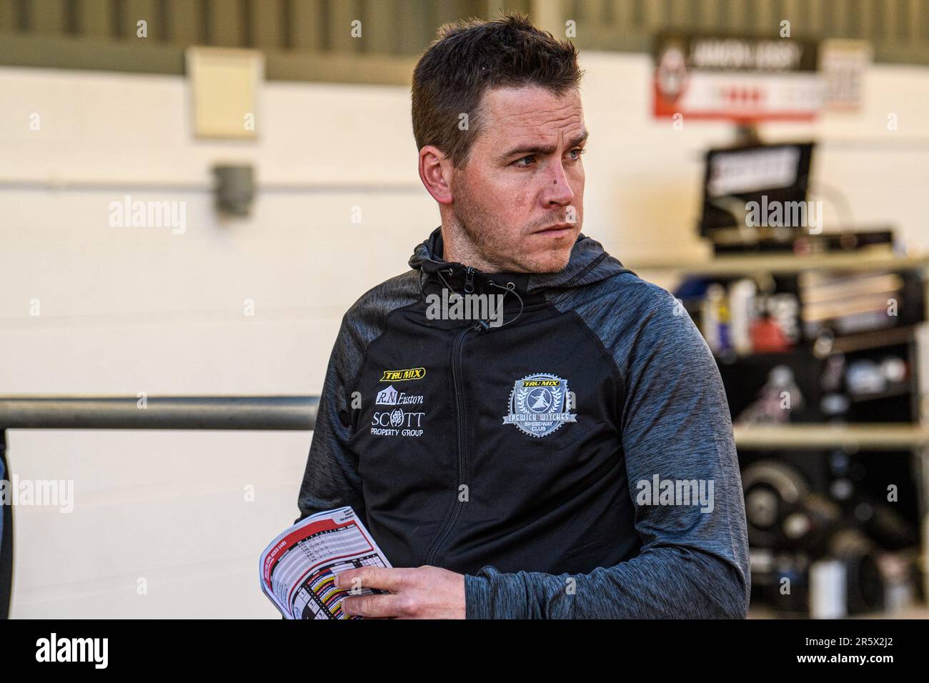 Manchester, UK. 5th June 2023. Ipswich TruMix Witches Team Manager Ritchie Hawkins during the Sports Insure Premiership match between Belle Vue Aces and Ipswich Witches at the National Speedway Stadium, Manchester on Monday 5th June 2023. (Photo: Ian Charles | MI News) Credit: MI News & Sport /Alamy Live News Stock Photo