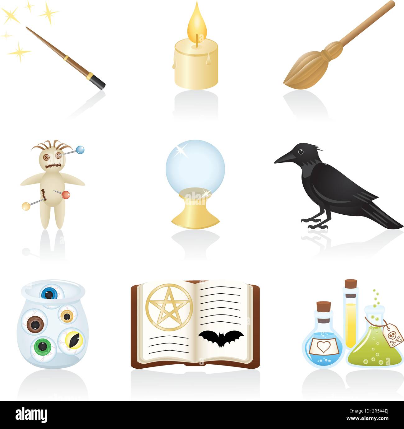 Set with equipment for magic Stock Vector Image & Art - Alamy