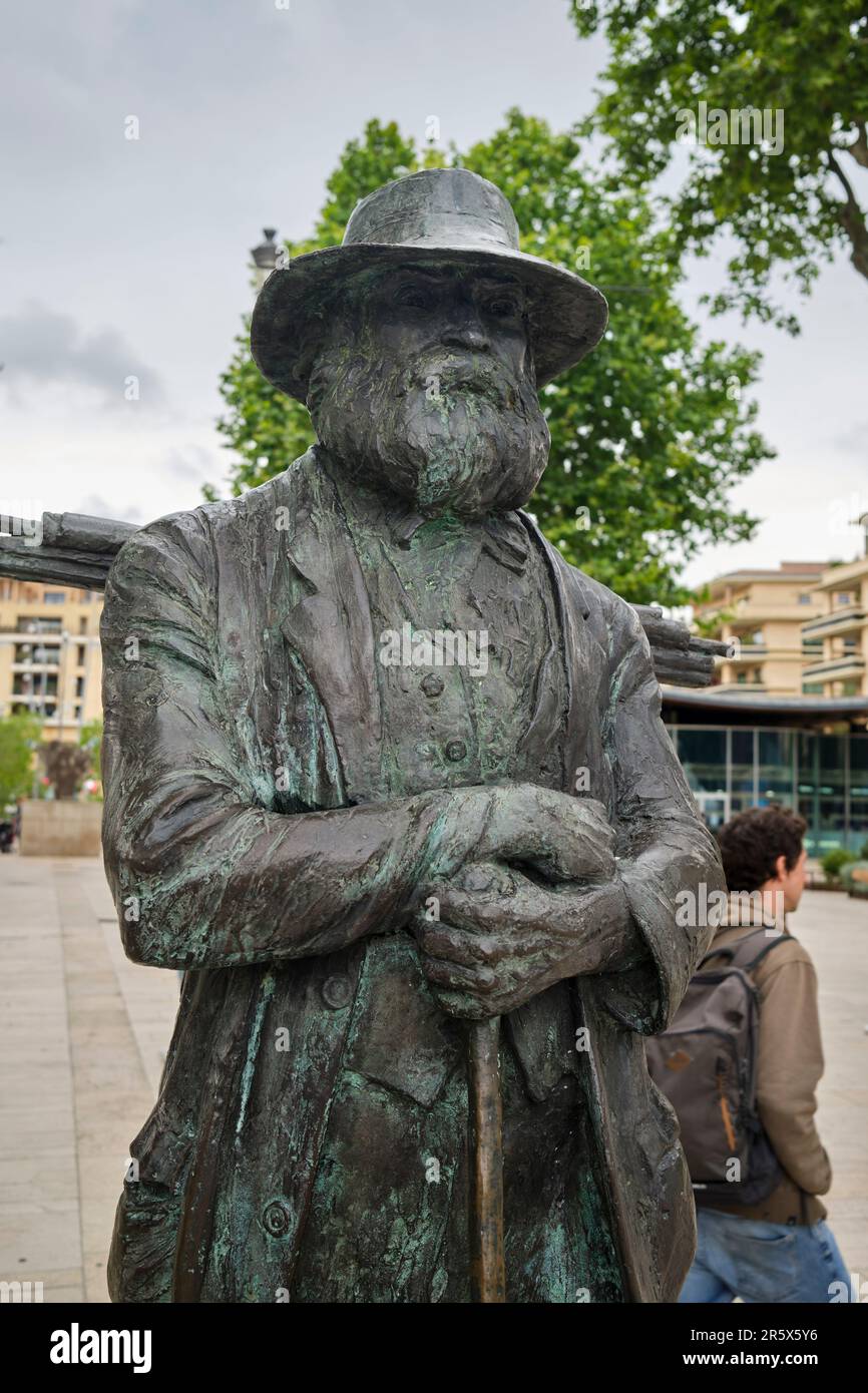 Statue of Paul Cezanne Aix En Provence France Stock Photo