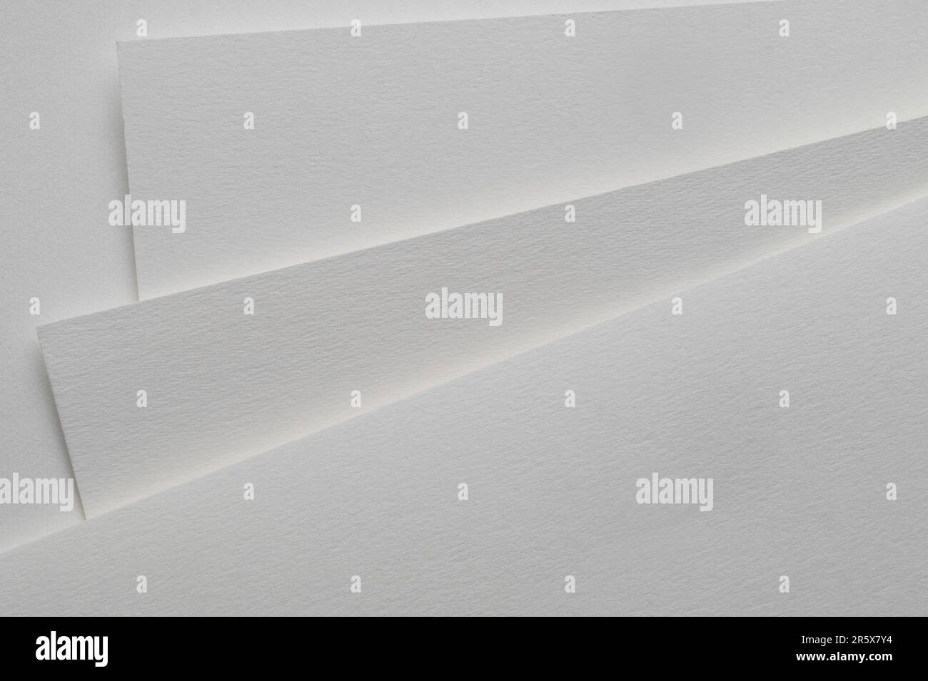 Blank Watercolor Paper Sheets On White Background Top View Stock Photo Blank watercolor paper sheets on white background top view stock photo