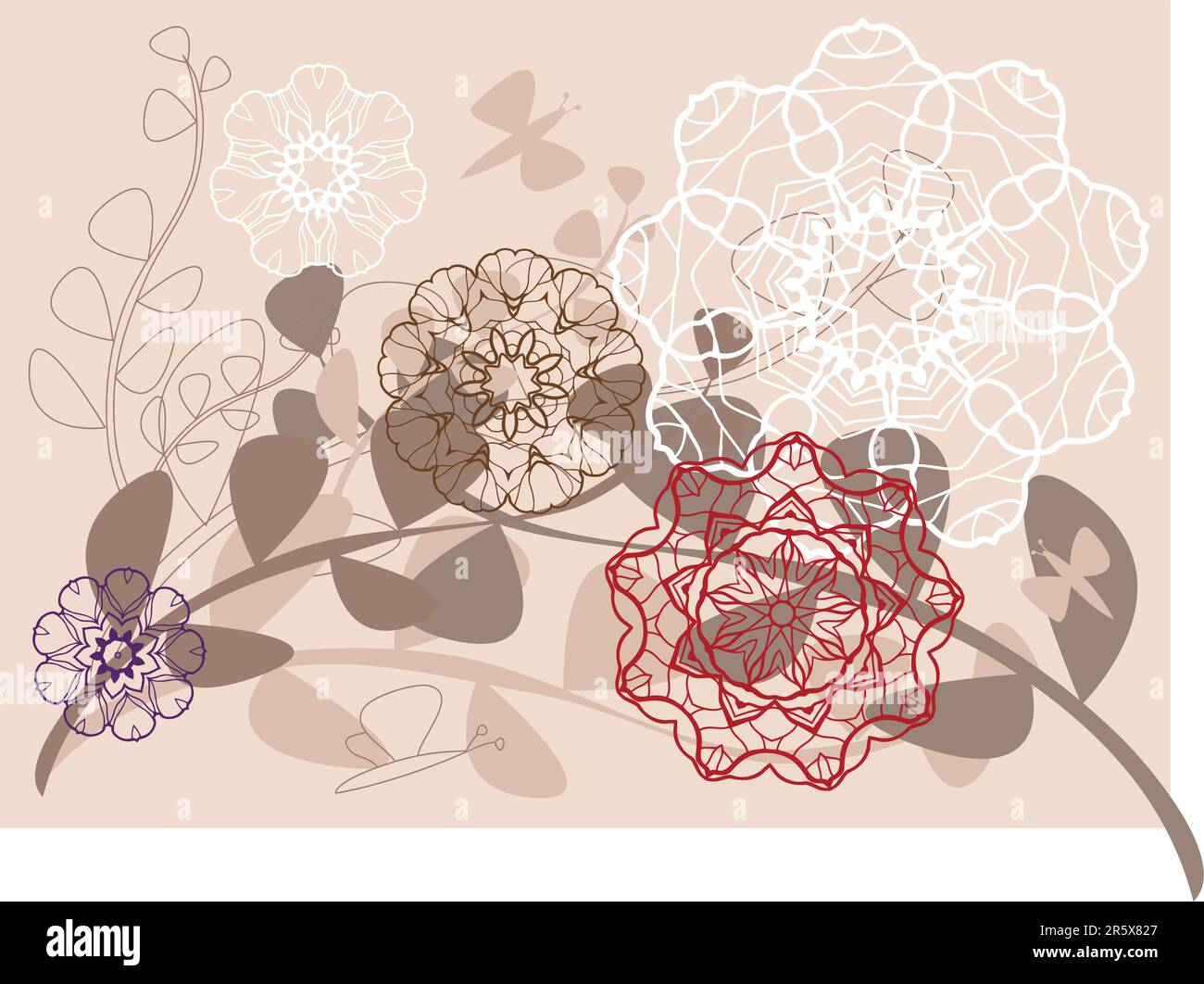 Garden kaleidoscope Stock Vector Images - Alamy