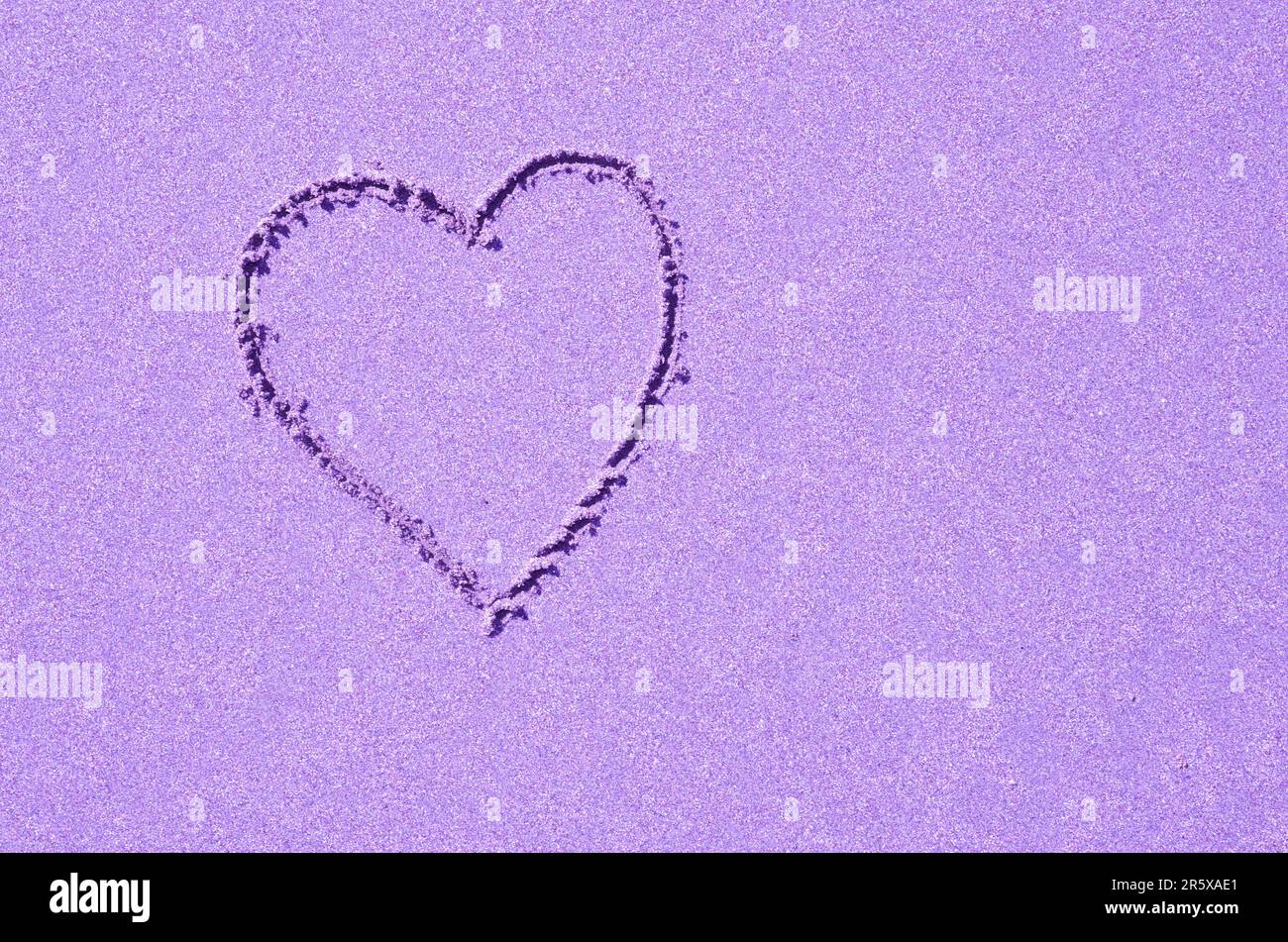 Pastel Purple Heart in clean slightly sparkling background. Colorful