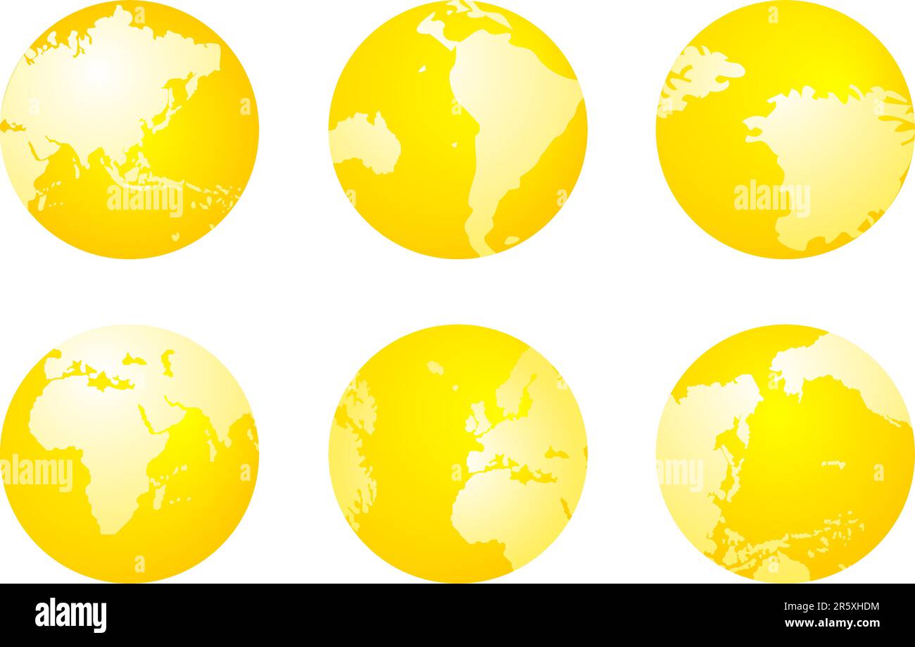 vector globe isolated on white background Stock Vector Image & Art - Alamy