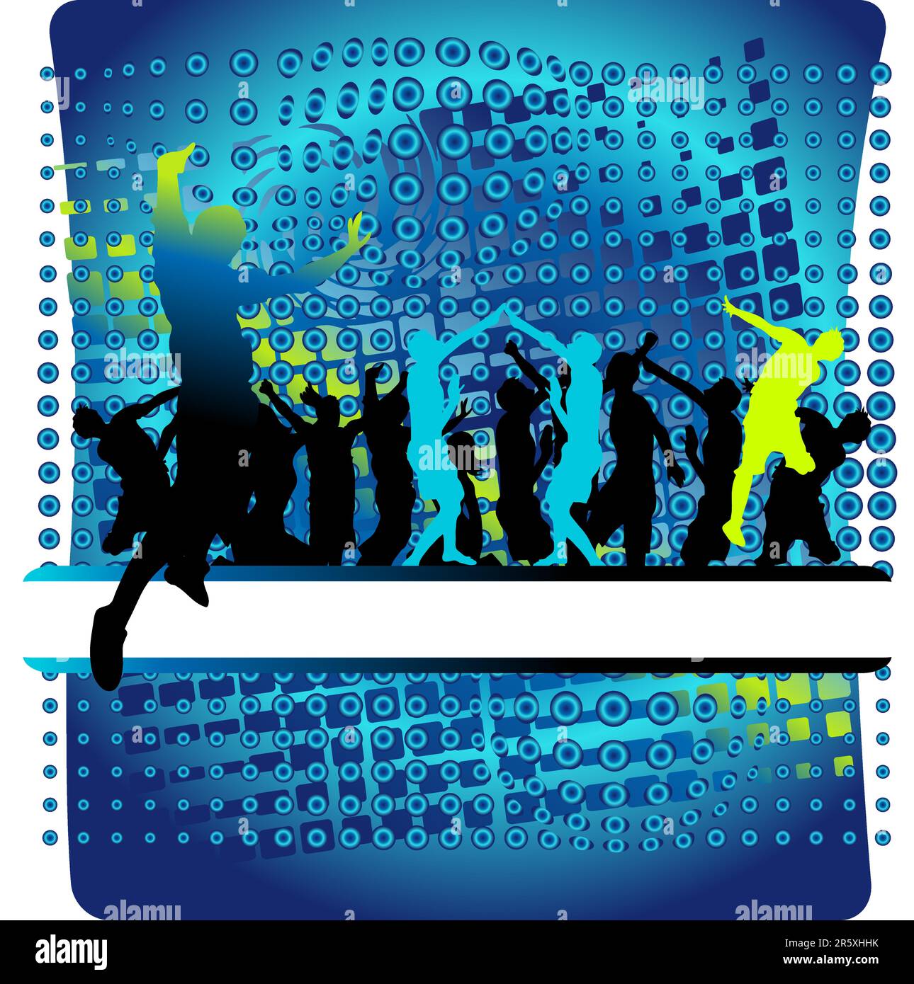 Club life, people dance, flowing frame Stock Vector Image & Art - Alamy