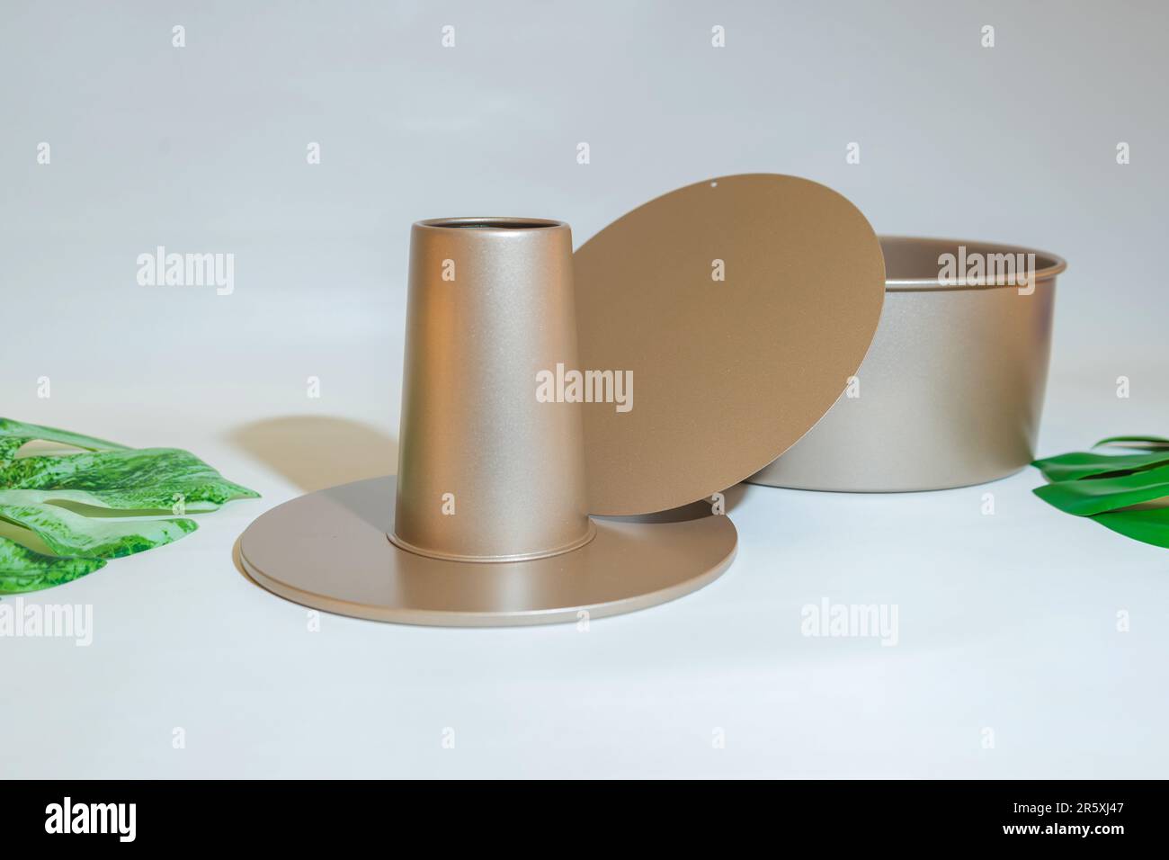 The Round Gold Cake Pan is an elegant and stylish essential for any