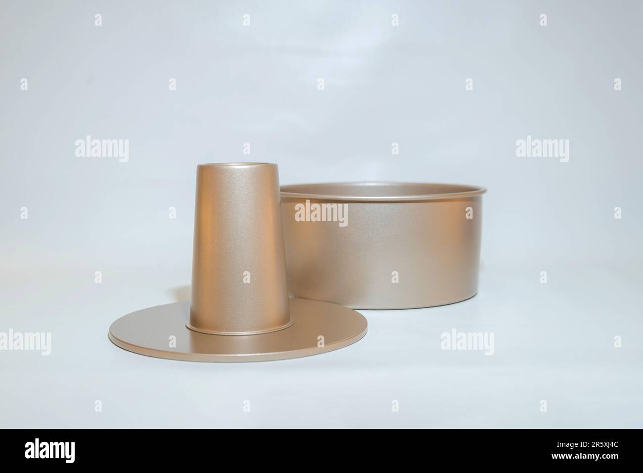 The Round Gold Cake Pan is an elegant and stylish essential for any