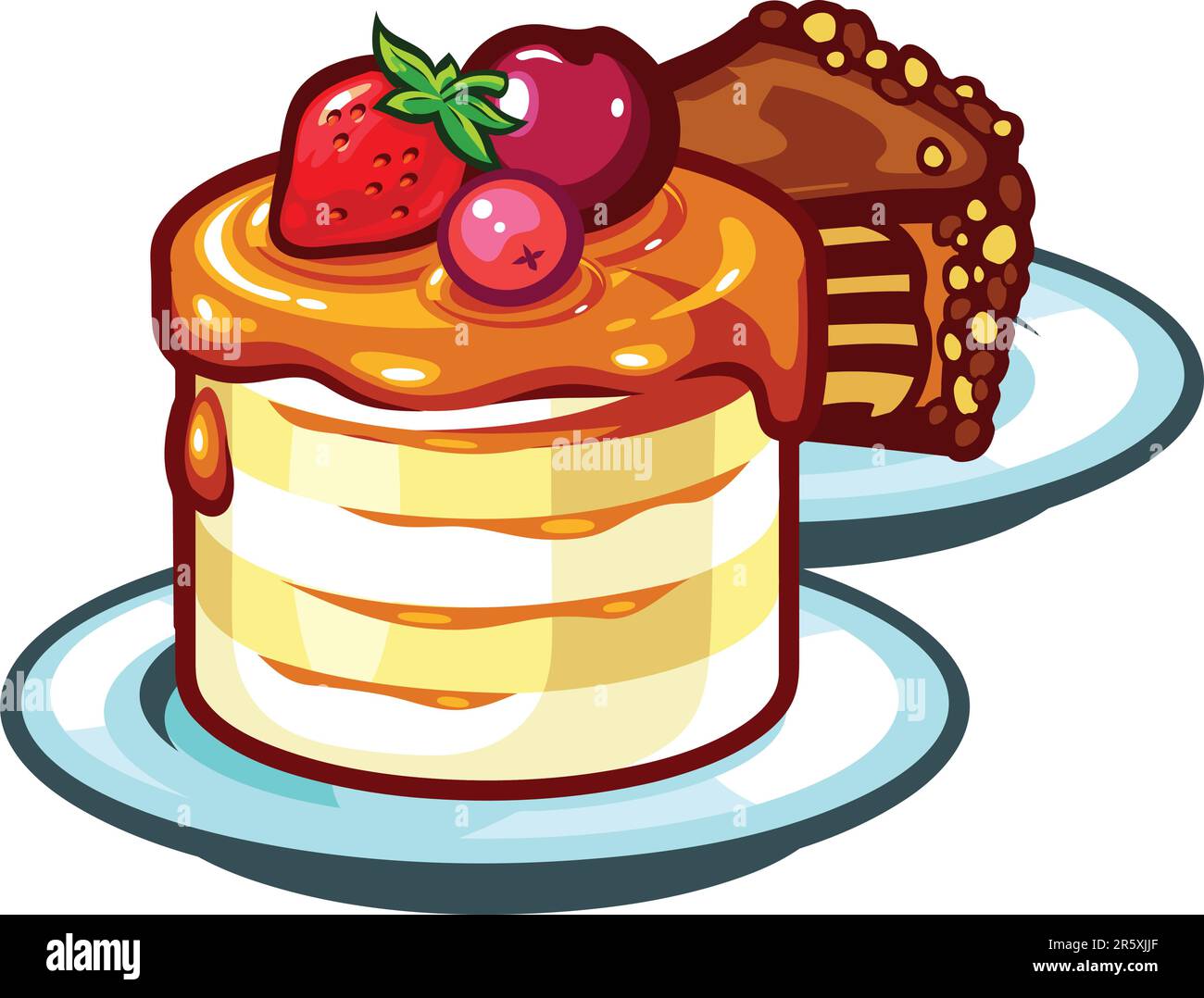 A vector  cake Stock Vector