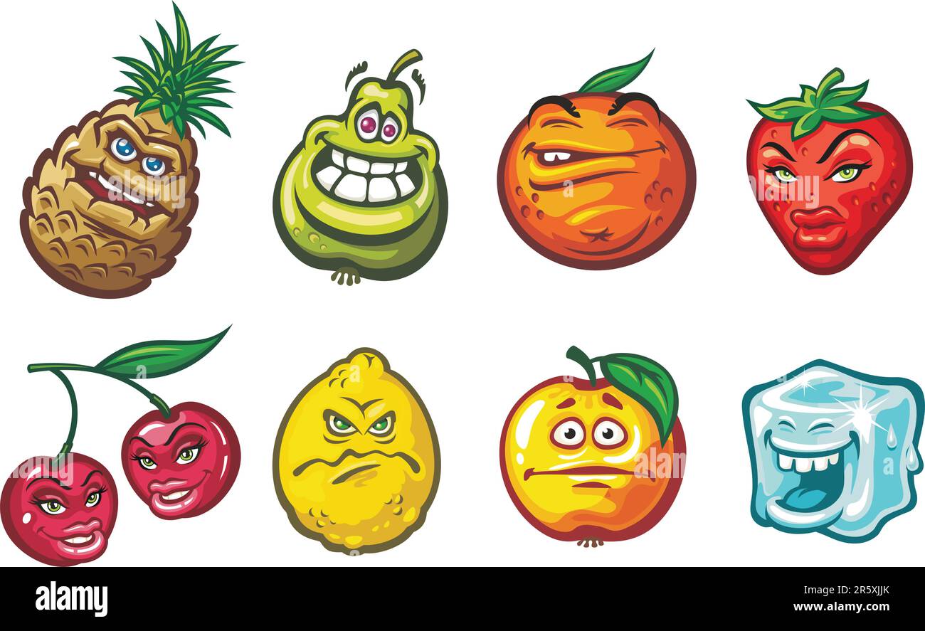 Moody fruit Stock Vector Images - Alamy