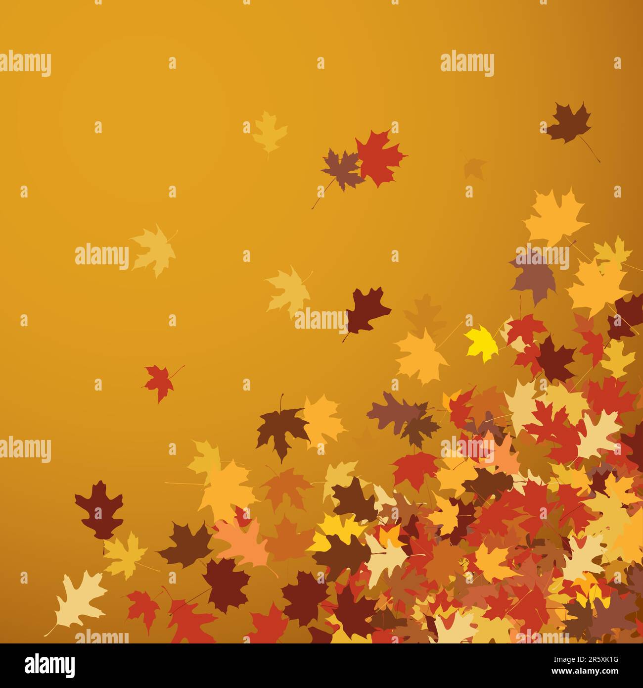 vector image of autumn leaves Stock Vector Image & Art - Alamy