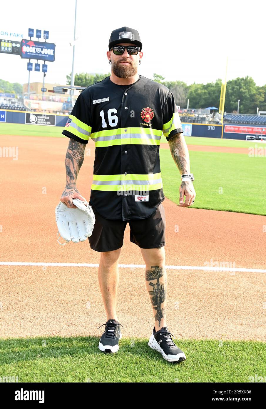 Nashville, USA. 05th June, 2023. Brantley Gilbert on the field at the