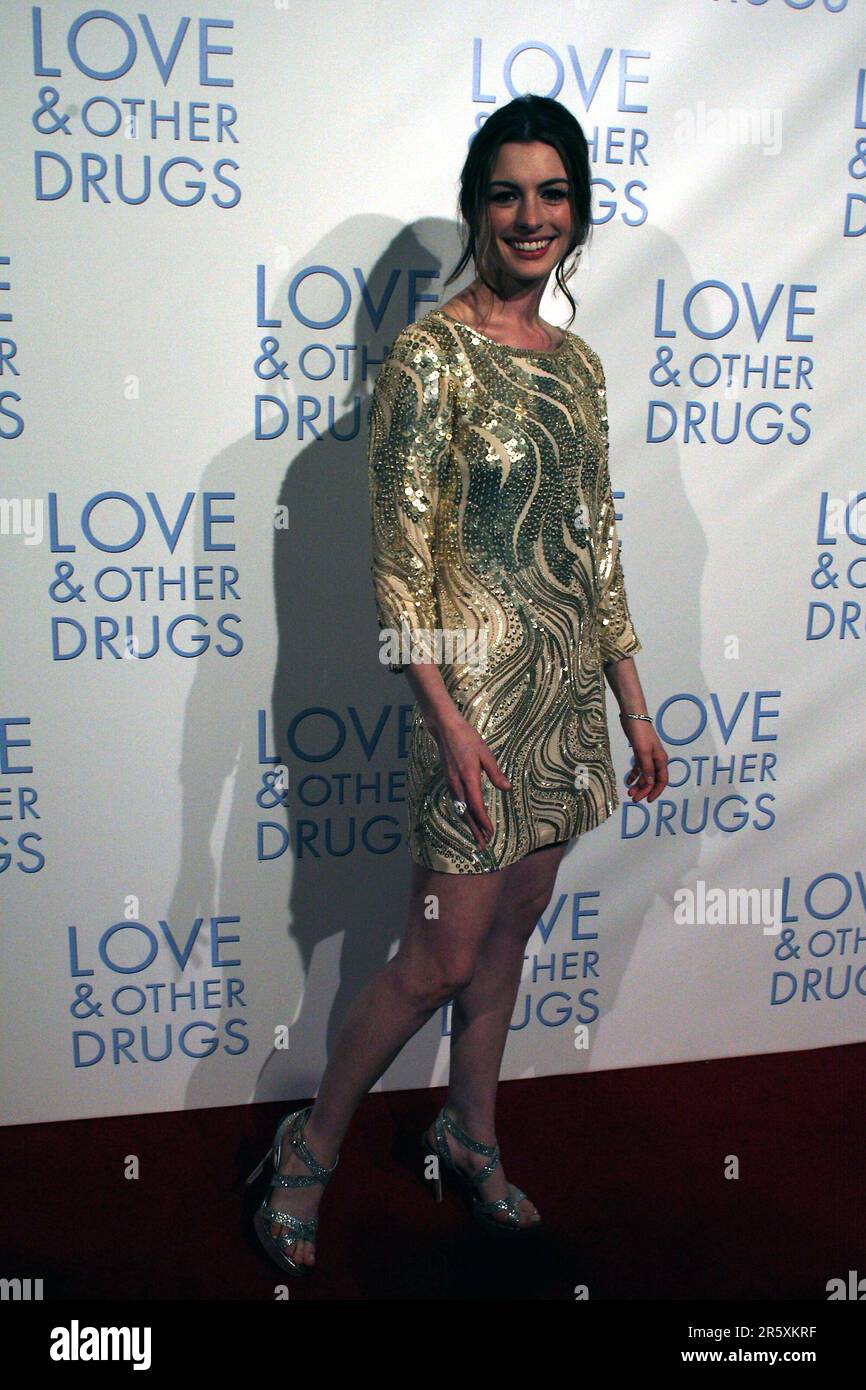 Anne Hathaway The Premiere of 'Love And Other Drugs' held at Event Cinemas Sydney, Australia - 06.12.10 Stock Photo