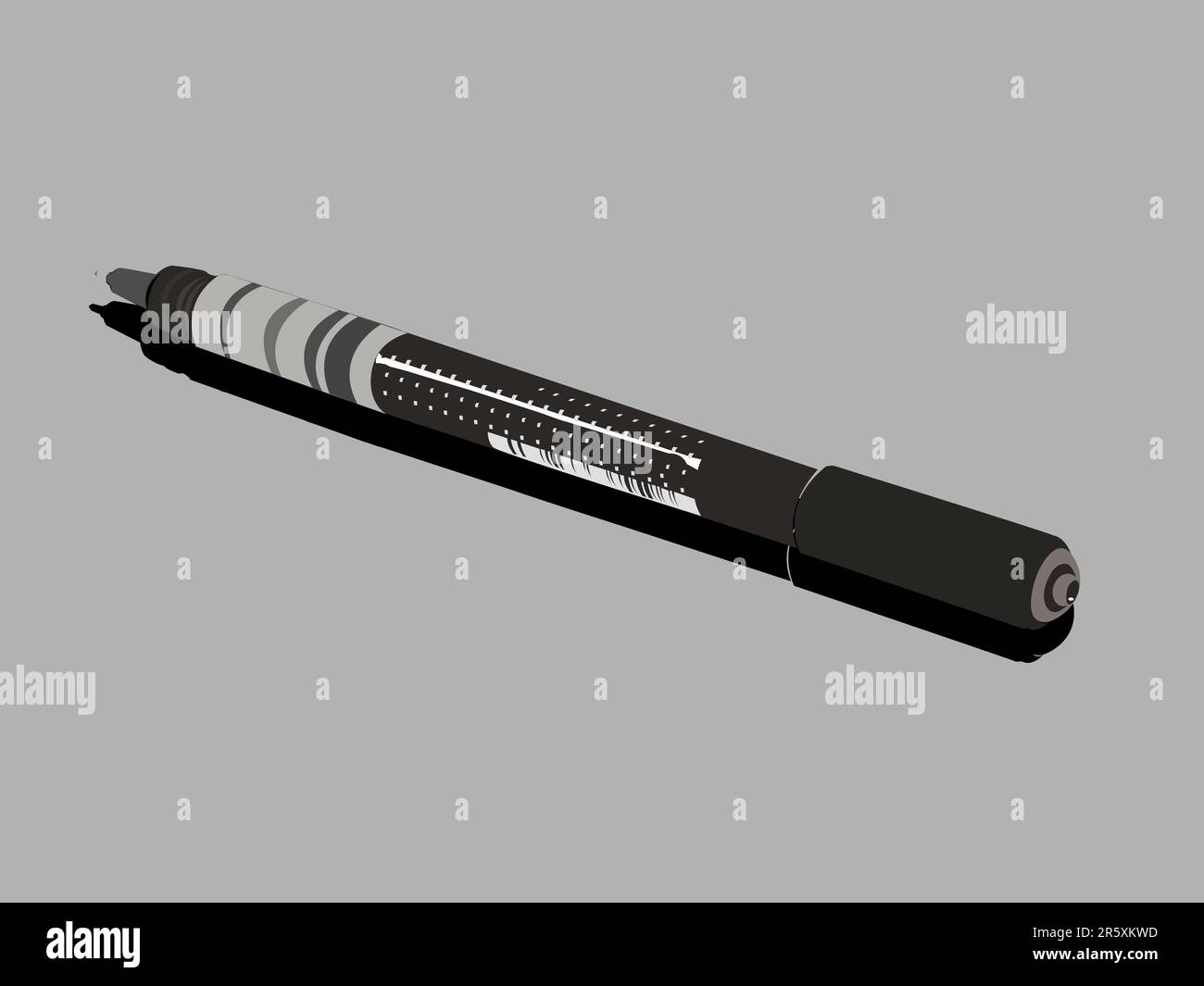writing pen on plain background Stock Vector Image & Art - Alamy