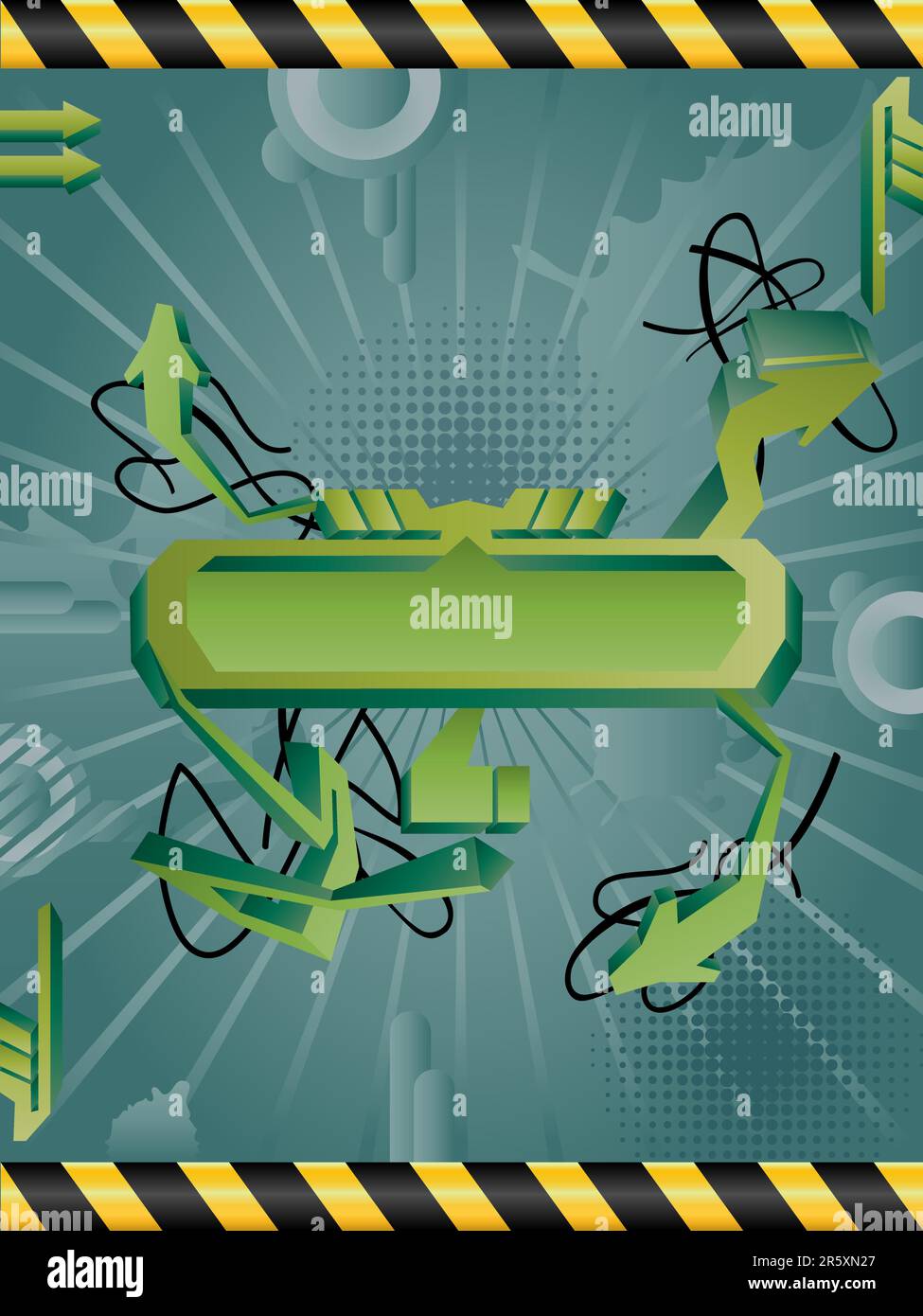 Vector abstract grunge background with banner Stock Vector Image & Art ...