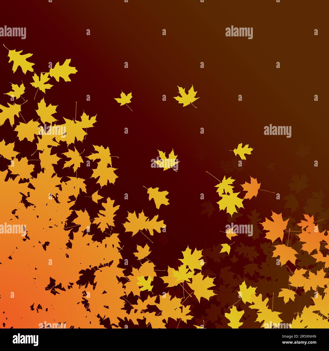 vector image of autumn leaves Stock Vector Image & Art - Alamy