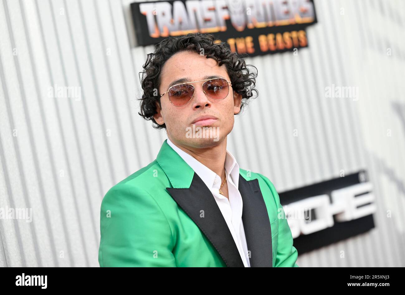 Anthony Ramos attends the premiere of "Transformers Rise of the Beasts