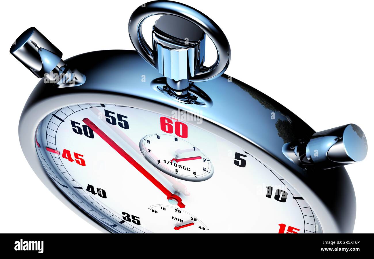 high resolution 3d rendering of a stopwatch Stock Photo Alamy
