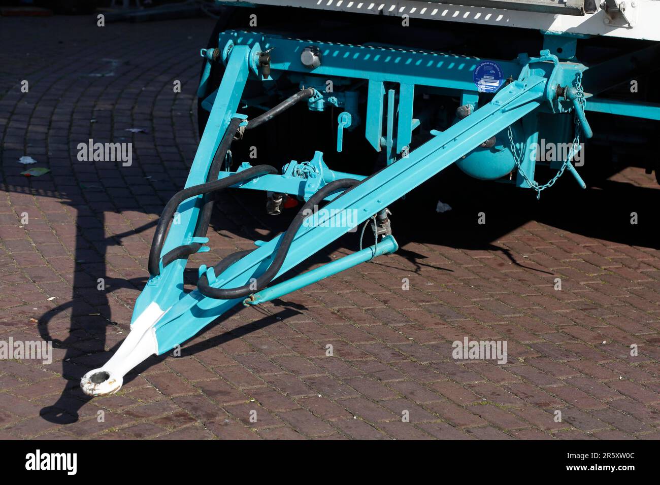 Trailer coupling on a truck trailer, Germany Stock Photo Alamy
