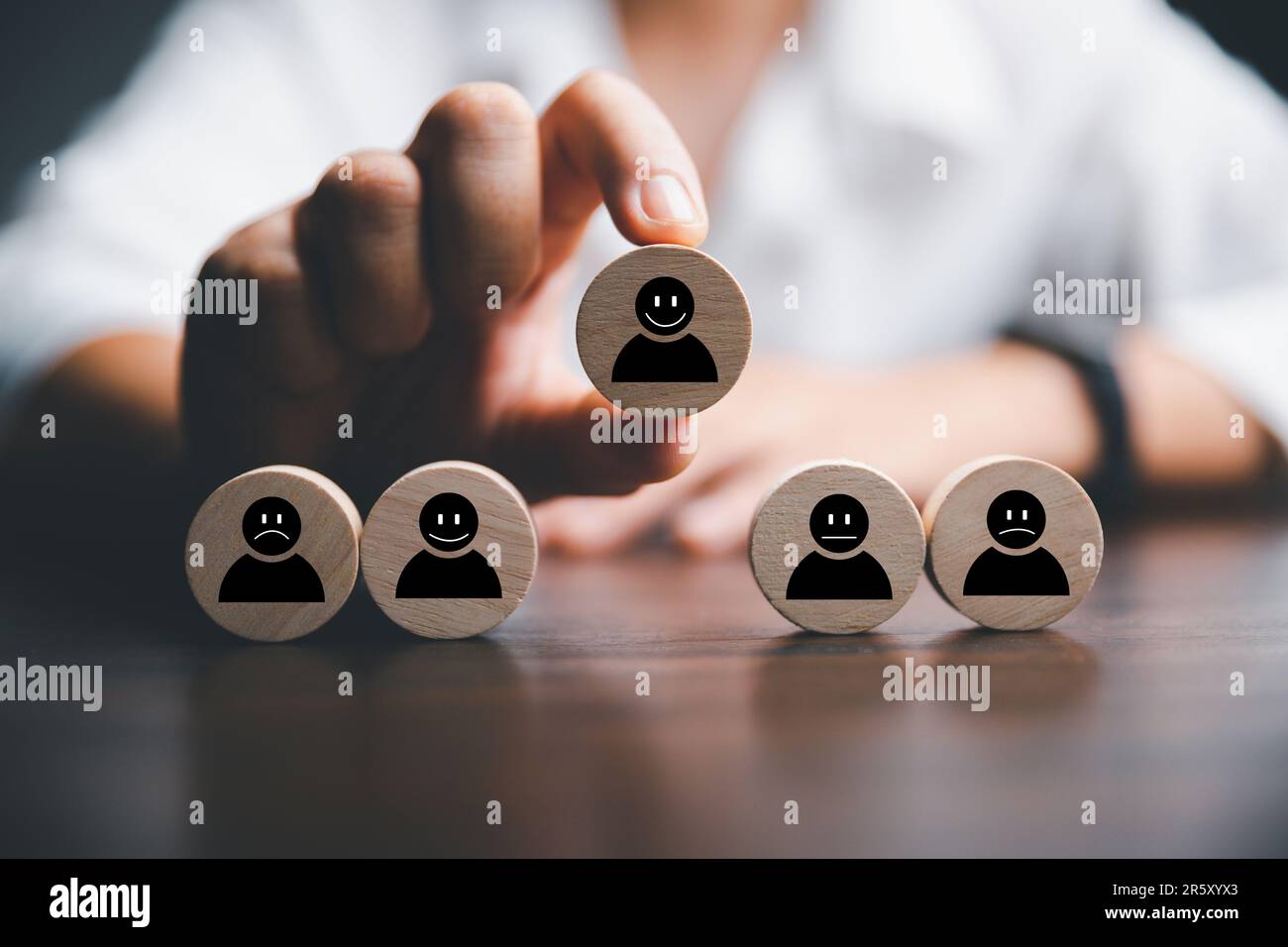 Customer service evaluation and satisfaction survey concepts. The ...