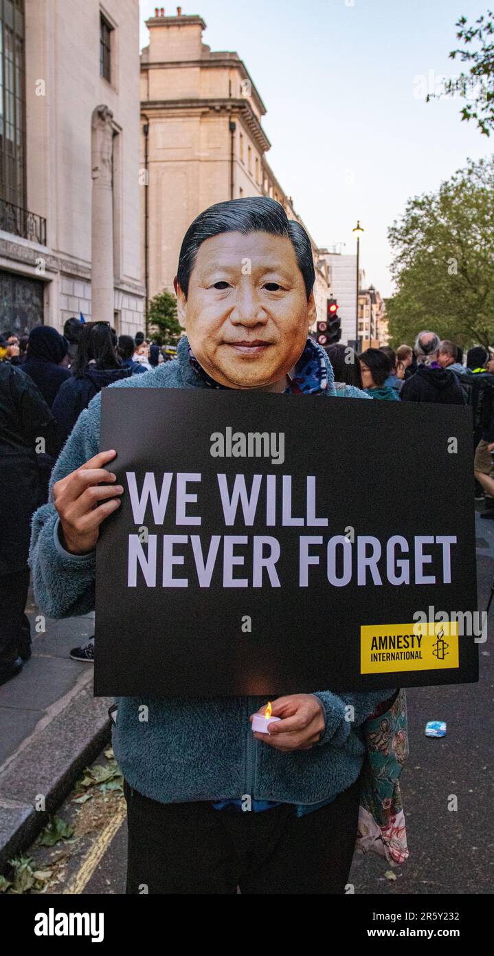 London, United Kingdom June 4th 2023 Protest and Vigil held to