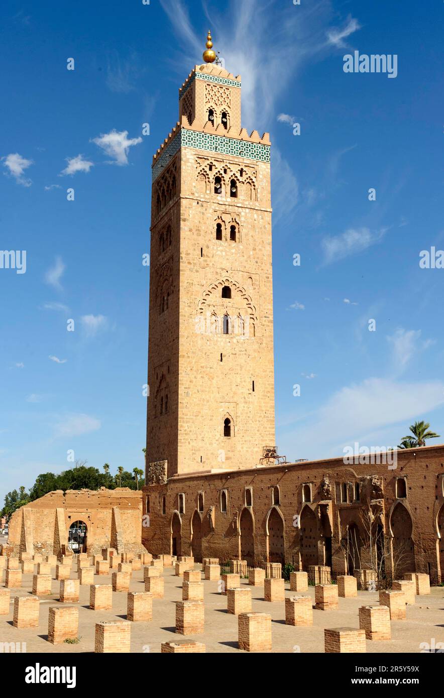 Morocco, Mosque El Mouassine in Marrakech Stock Photo Alamy