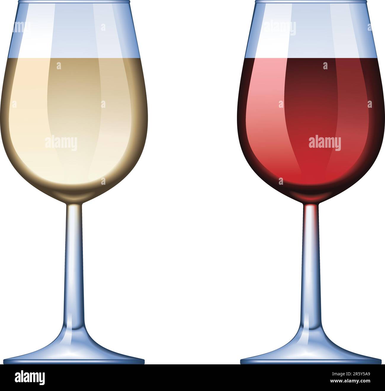 no mesh or transparency, blend and gradient only Stock Vector
