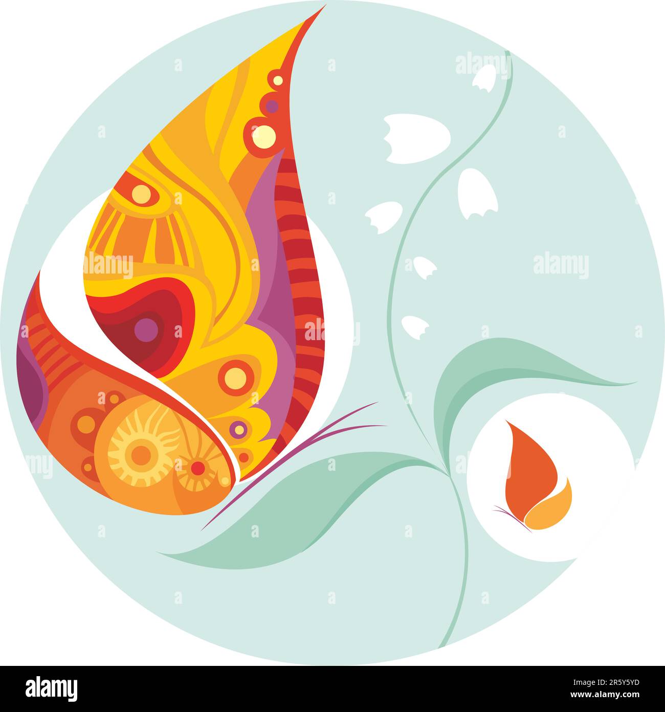 vector illustration of a beautiful butterfly Stock Vector Image & Art ...