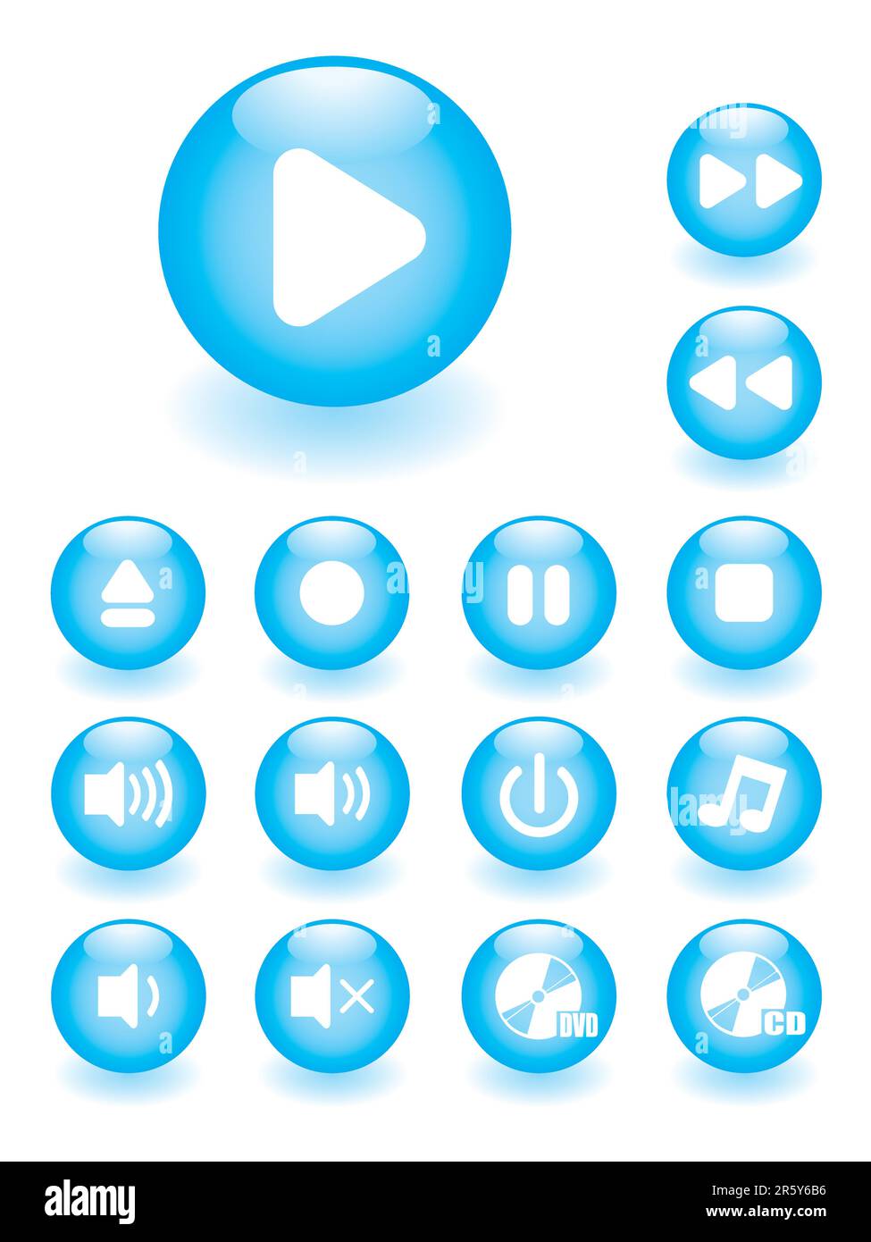 Music icon variation Cut Out Stock Images Pictures Alamy