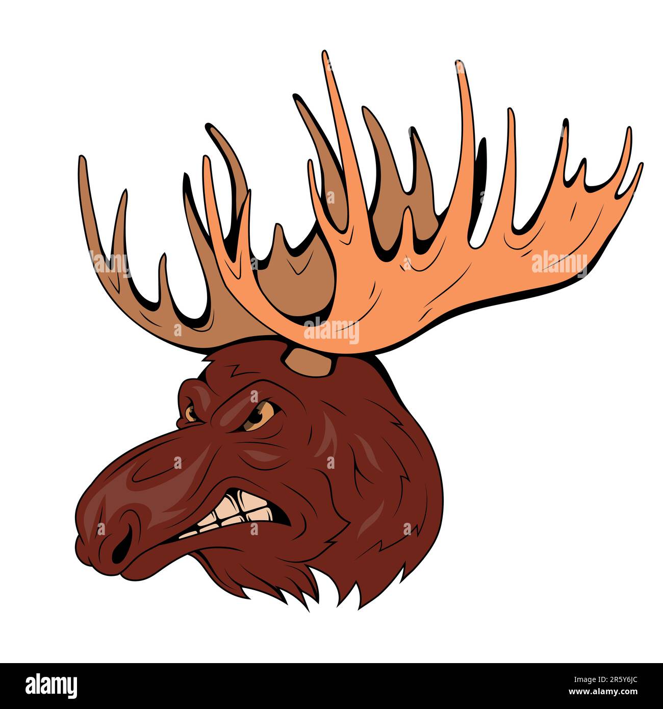 Bull moose Stock Vector Images Alamy