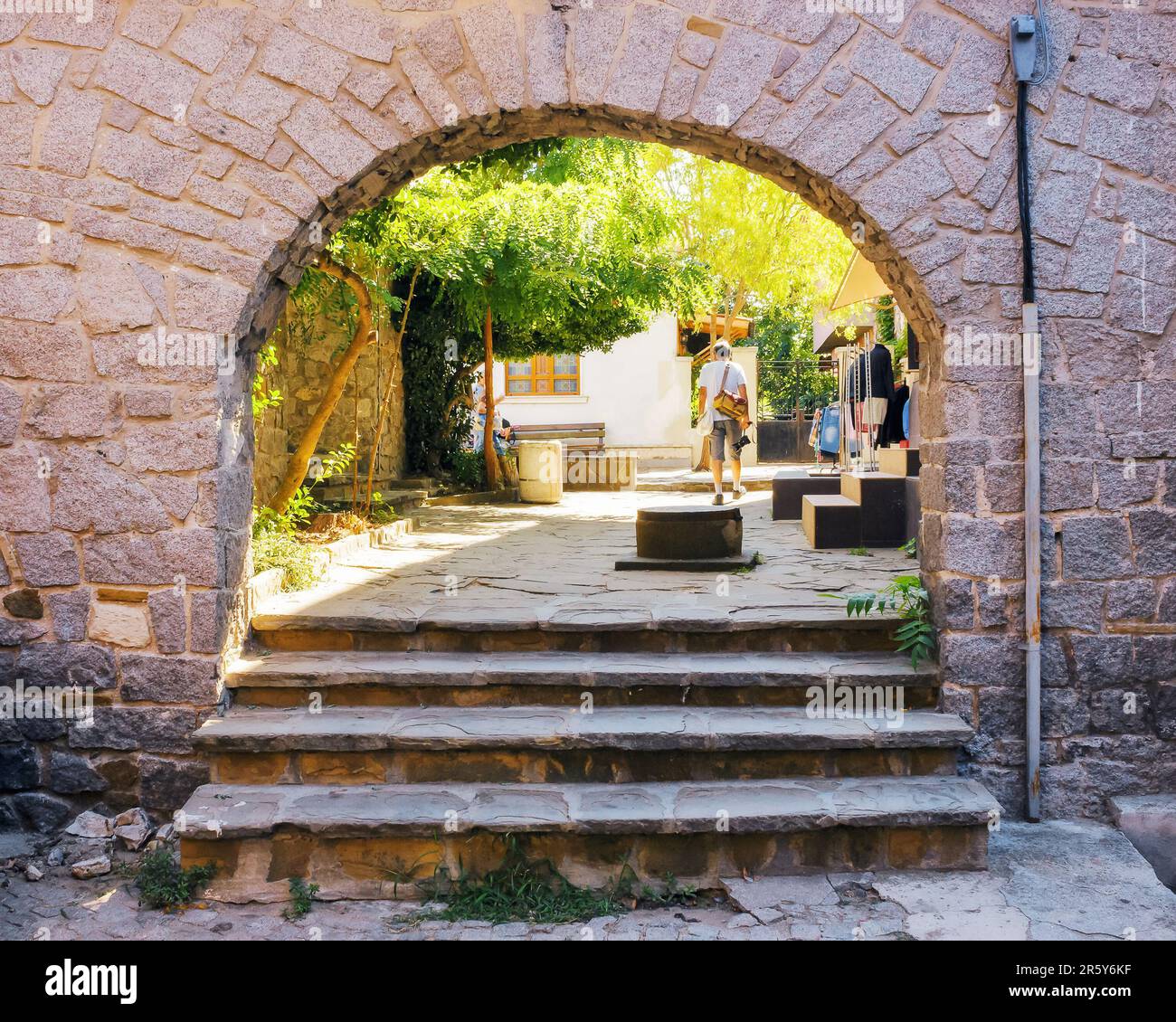 way upstairs. architecture element background Stock Photo