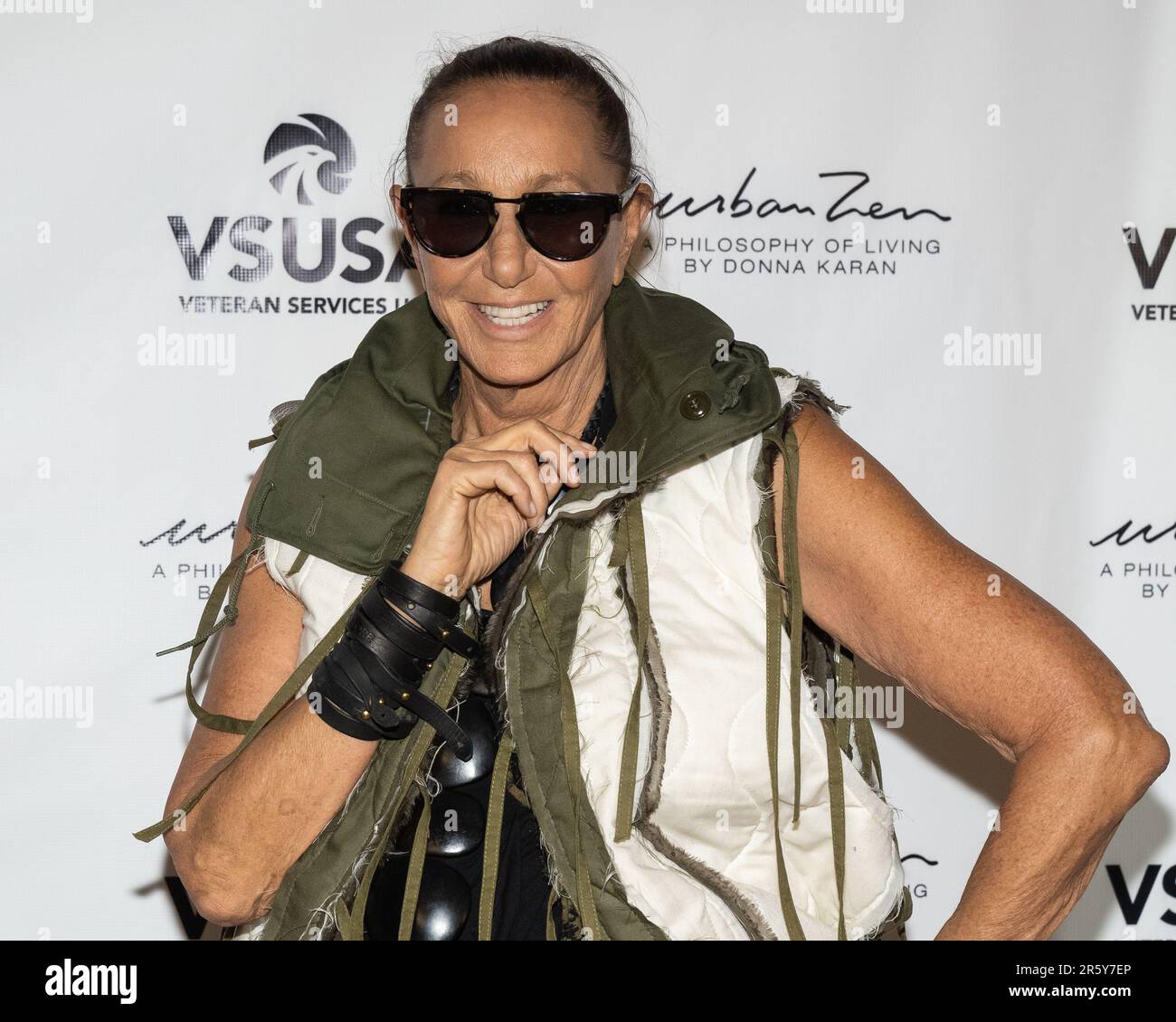 New York, USA. 29th May, 2023. Donna Karan attends the launch of Styles  for Strength by Donna Karen and Cheri Kaufman benefiting veterans at Urban  Zen in New York, New York, on