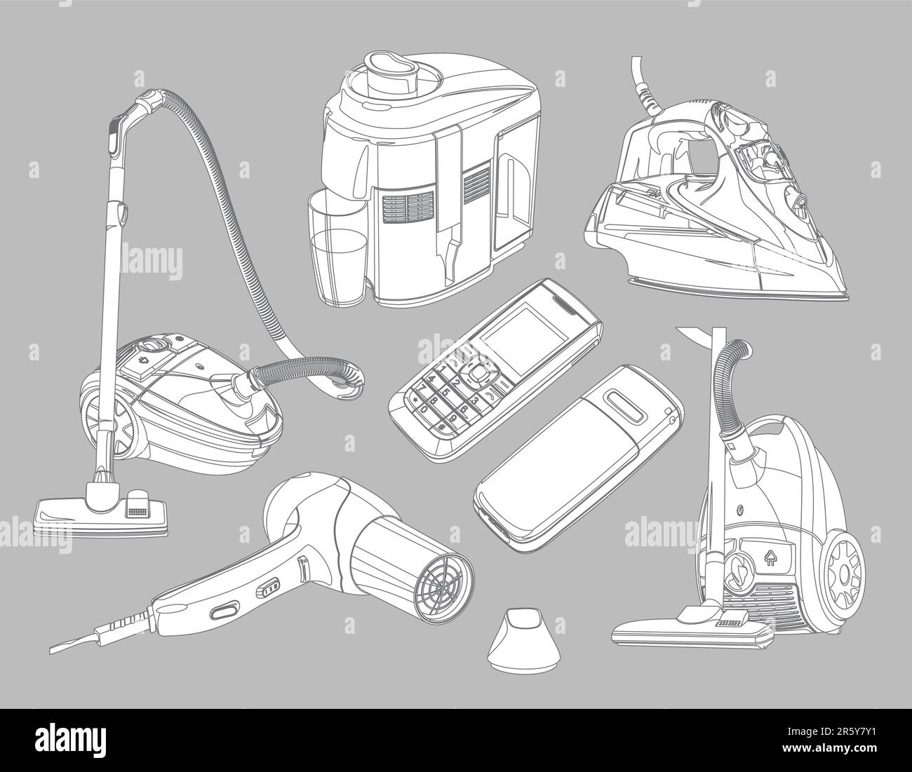 Handheld Steam Cleaner Stock Vector Images Alamy pin-na-angielski