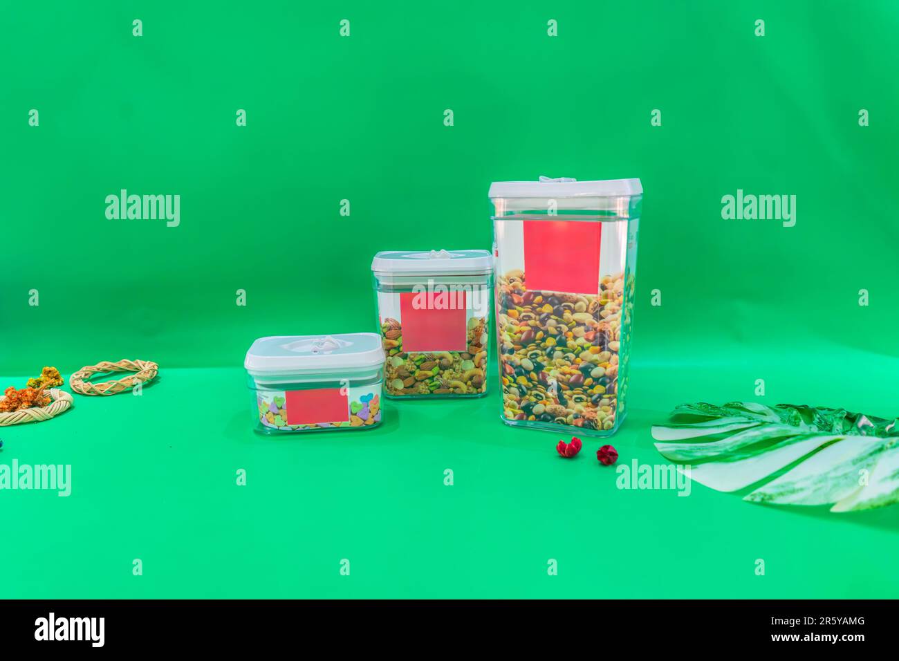 The Plain Square Jar Set is a versatile and practical storage solution