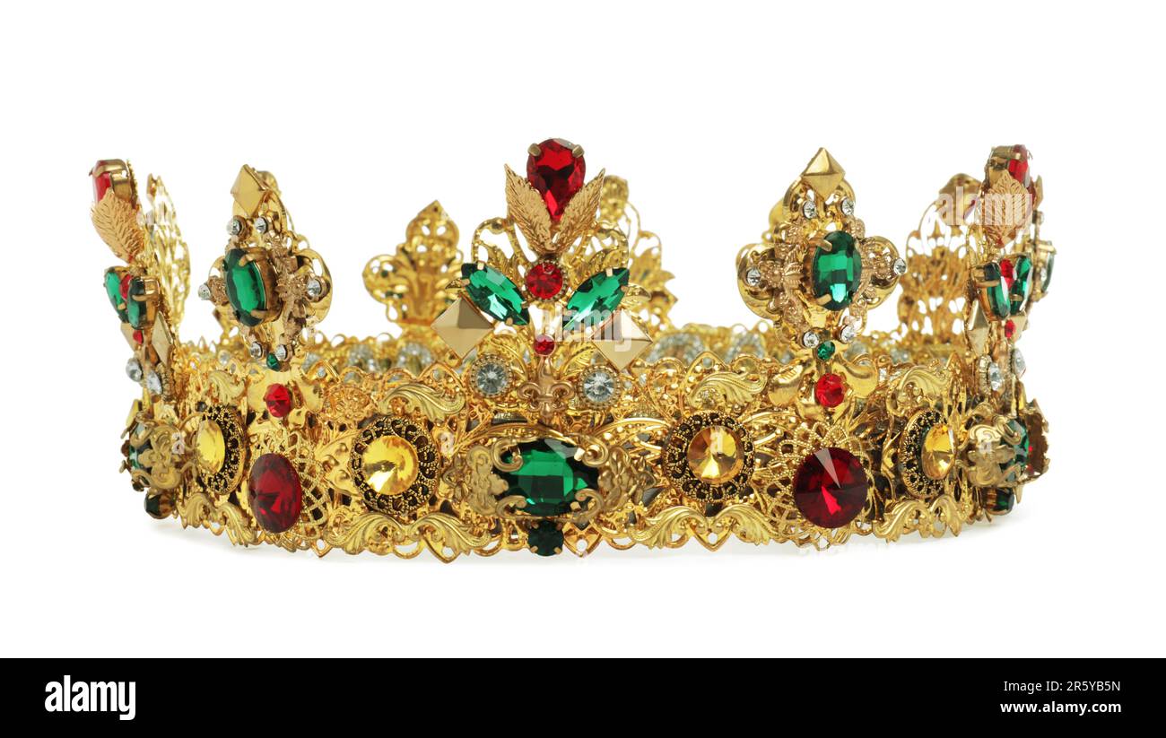 Queen crown isolated gold hi-res stock photography and images - Alamy