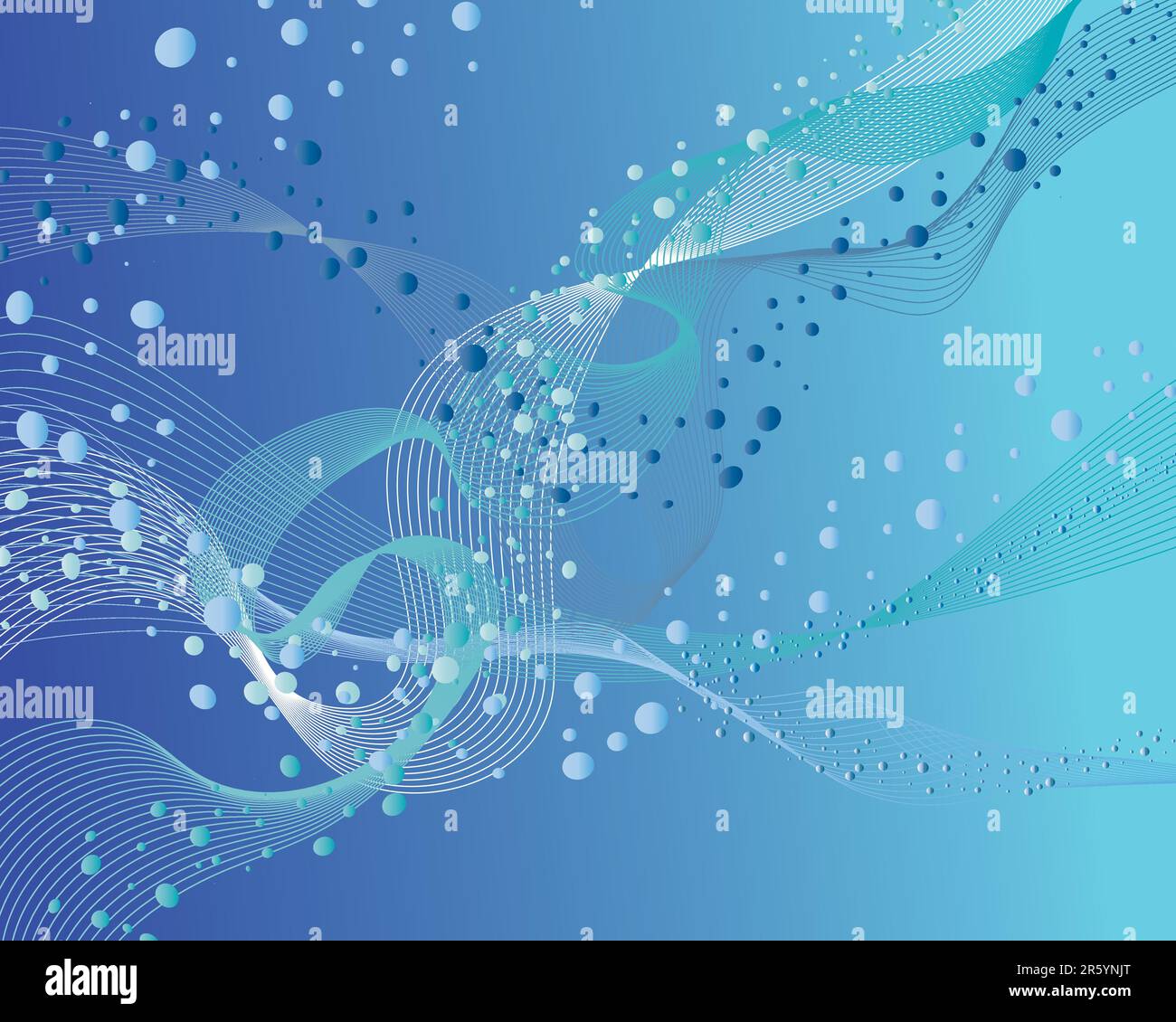 Abstract water vector background with bubbles of air Stock Vector Image ...