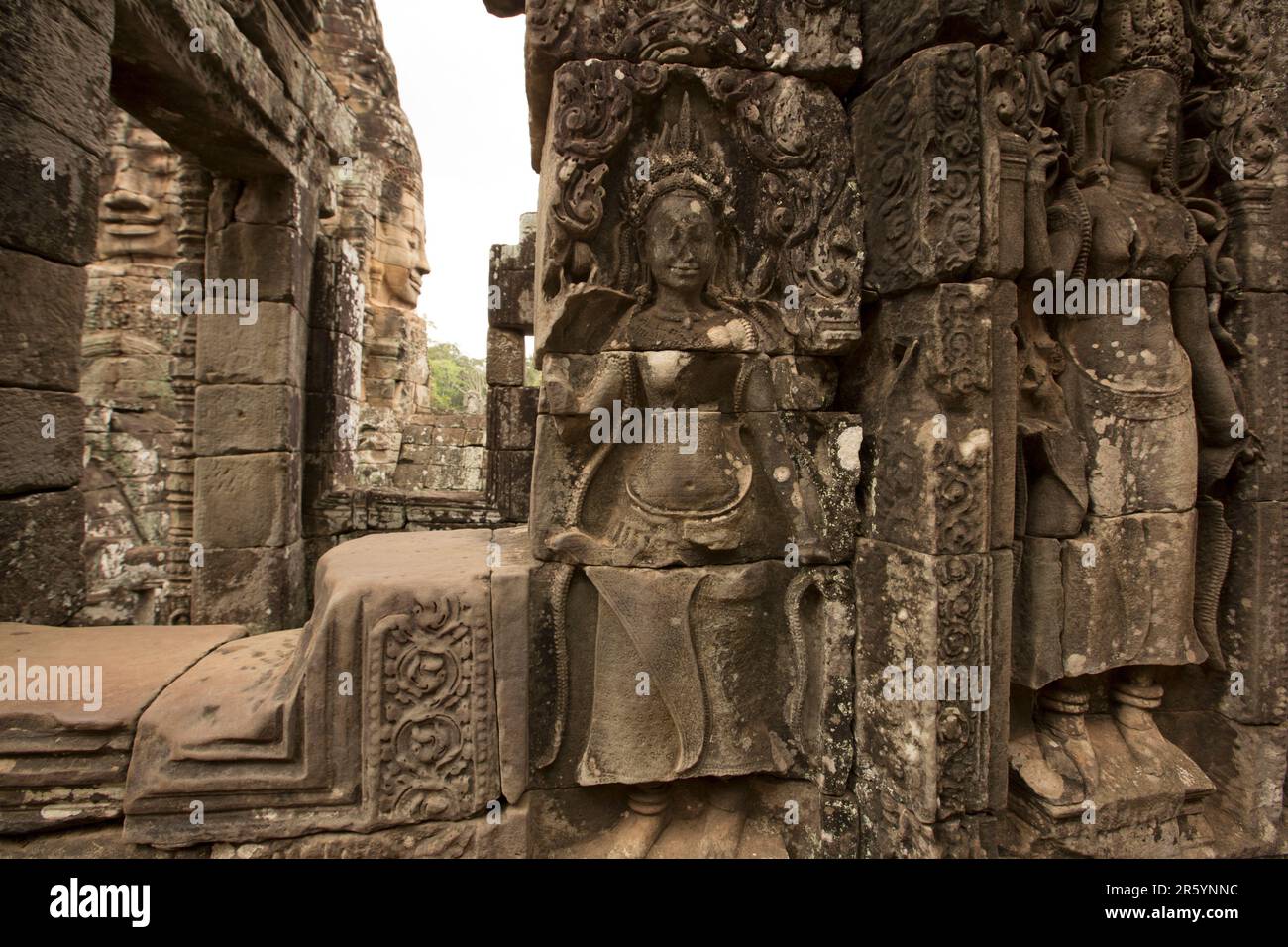 The Bayon is a richly decorated Khmer Buddhist temple located in Angkor ...